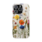 Floral Phone Cases, Pressed Flowers Design, iPhone 17 Case, Botanical Phone Accessories