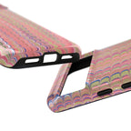 Pink Pastels Feather Marbled Vintage Design iPhone 16 + Samsung + Apple + Google - all models