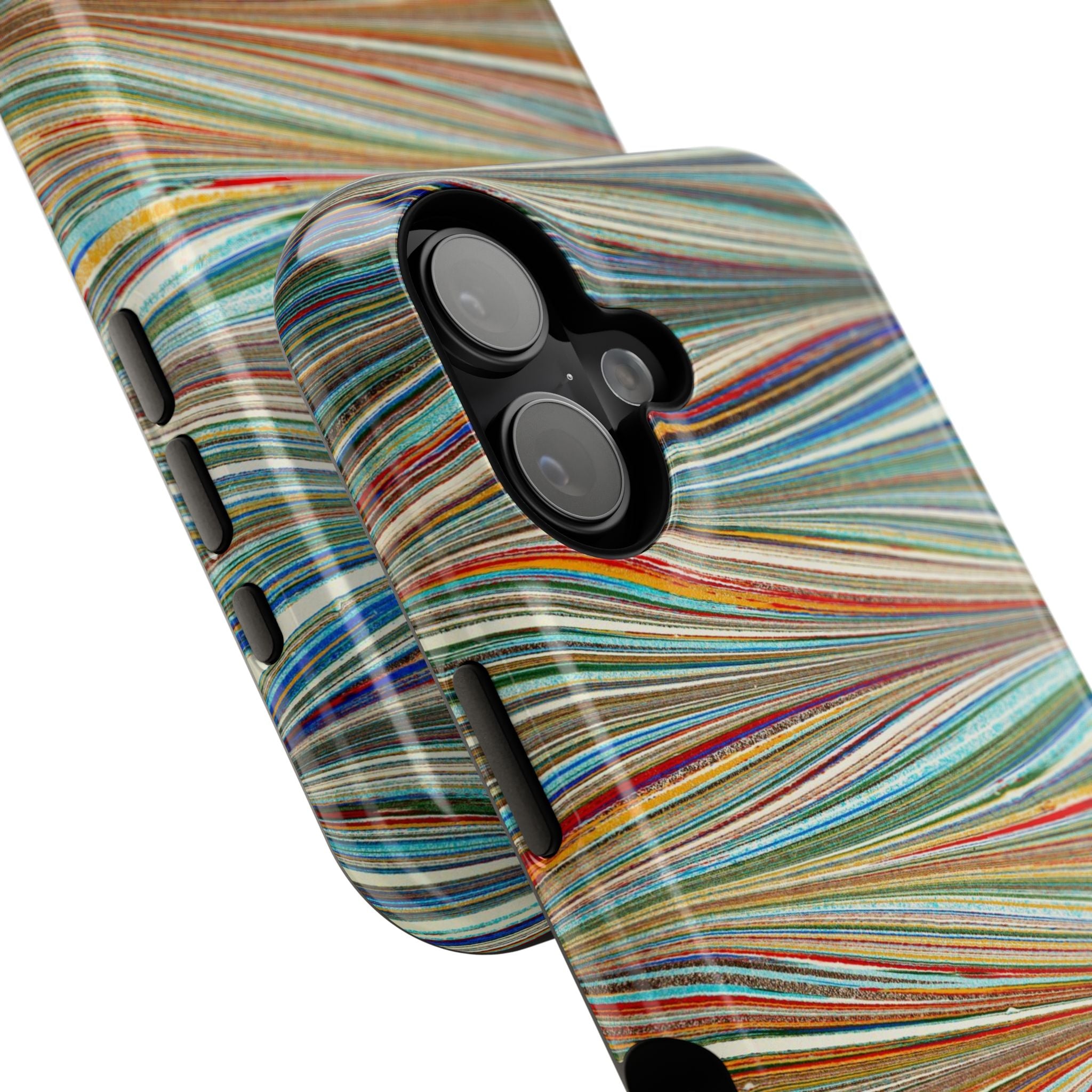 Traditional Hand-Marbled Florentine Multi-Colored Dual Layer Phone Case