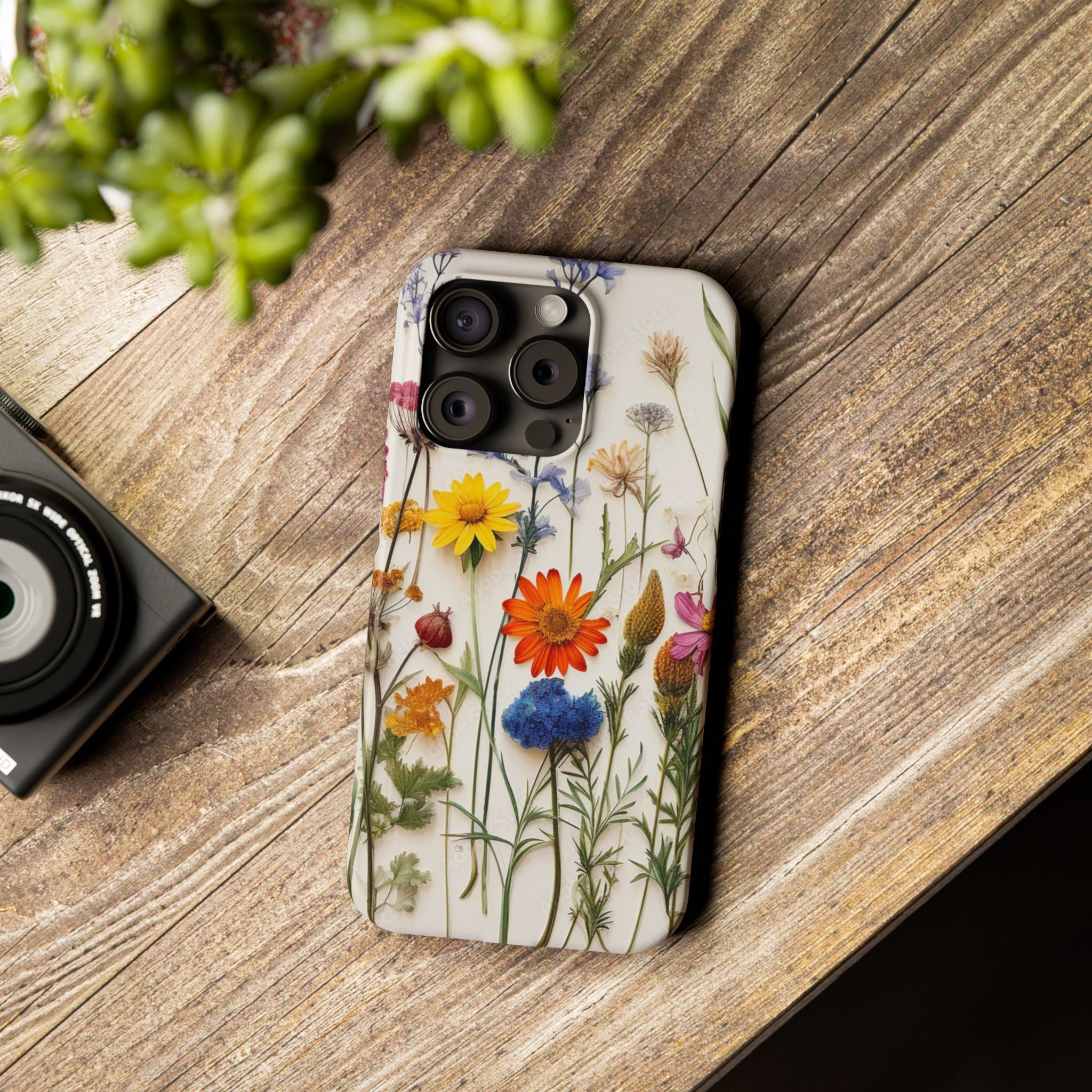 Floral Phone Cases, Pressed Flowers Design, iPhone 17 Case, Botanical Phone Accessories
