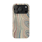 Beige Marbled Swirl Phone Case - Single Layer Slim Case