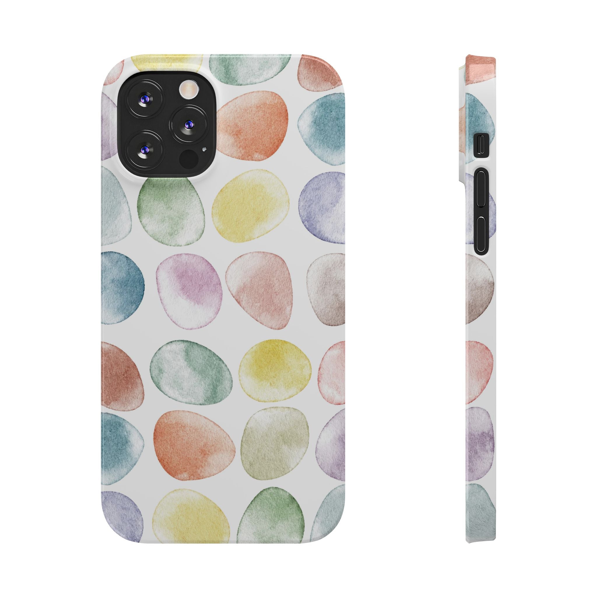 Colorful Watercolor Organic Circle iPhone 17 + many models Phone Cases
