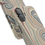 Italian Vintage Marbled Paper Design on iPhone Cases, Artistic Protection for Your Device in Elegant Beige, Blue, Burgundy
