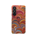 Red Marbled Swirl Phone Case - Single Layer Slim Case