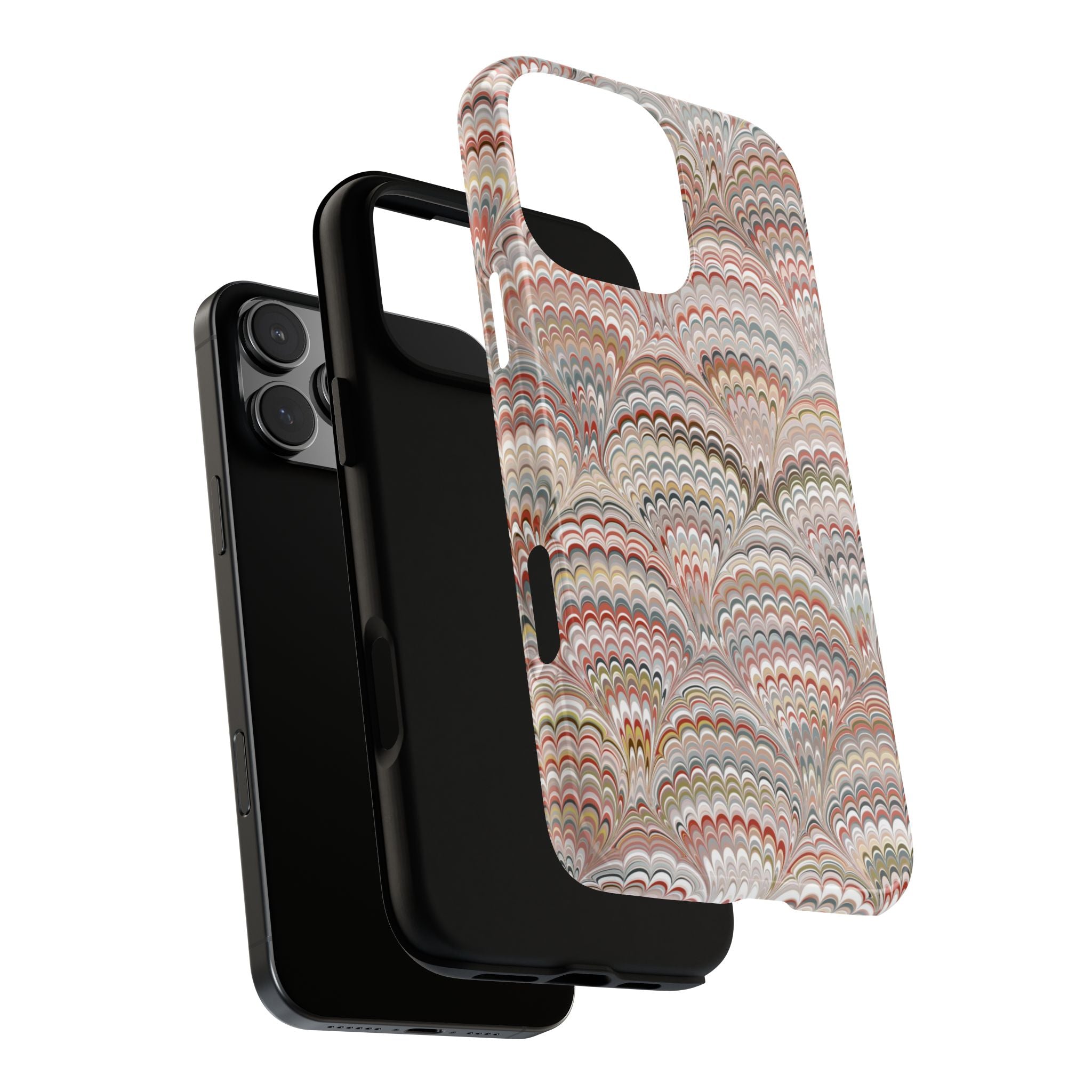 Beige Italian Marble Design - Dual Layer Phone Cases