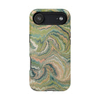Green Pastel Italian Marble Design Magnetic MAG SAFE High Impact iPhone Cases