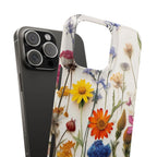 Floral Phone Cases, Slim Protective Cover, Pressed Flowers Design, iPhone 17 Case, Botanical Phone Accessories, Floral Theme Phone Case