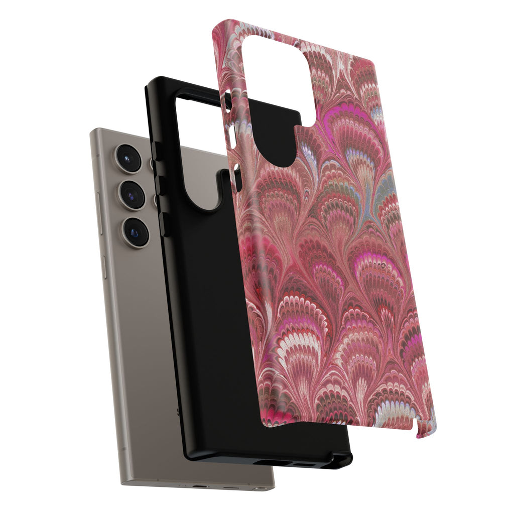 Shades of Pink Marbled Phone Case — Tough Protective Phone Cover