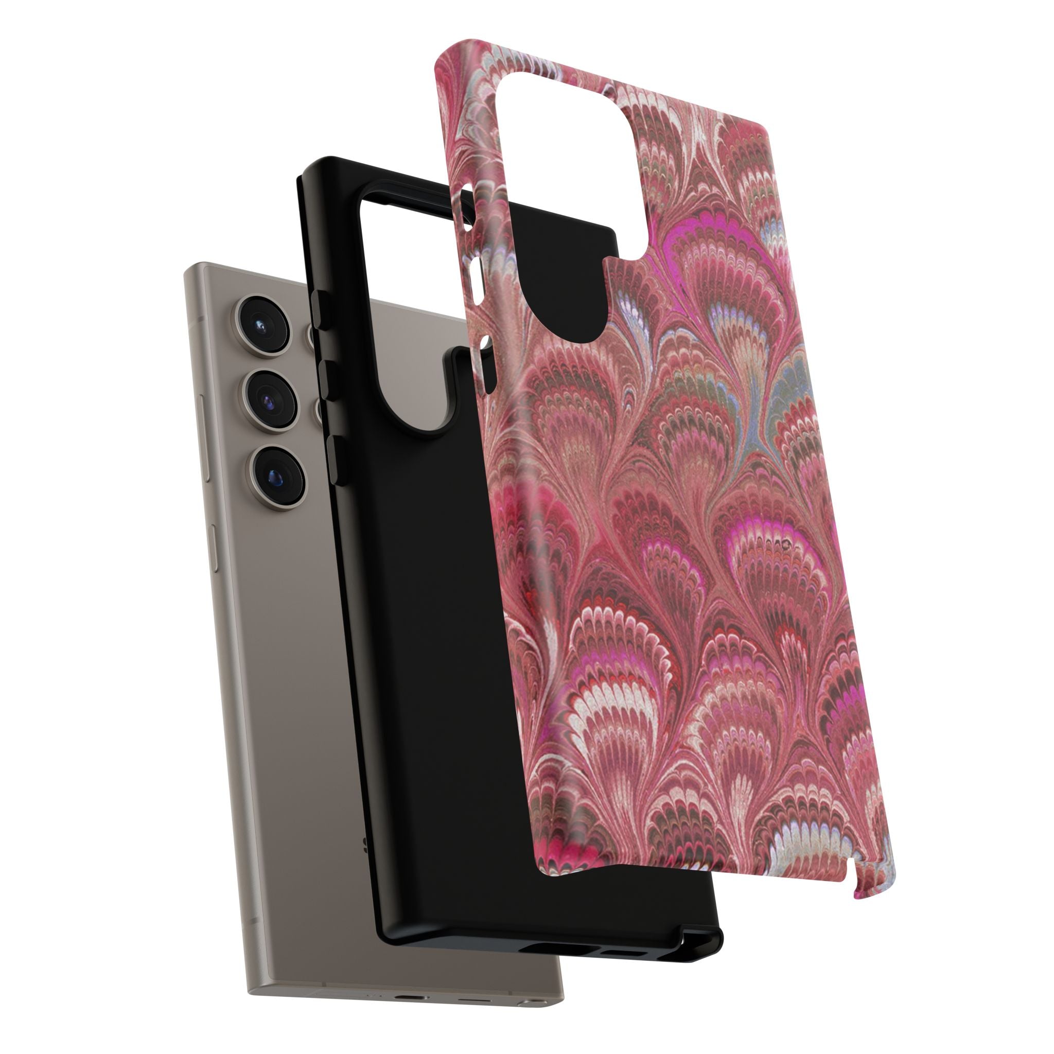 Shades of Pink Marbled Phone Case — Tough Protective Phone Cover