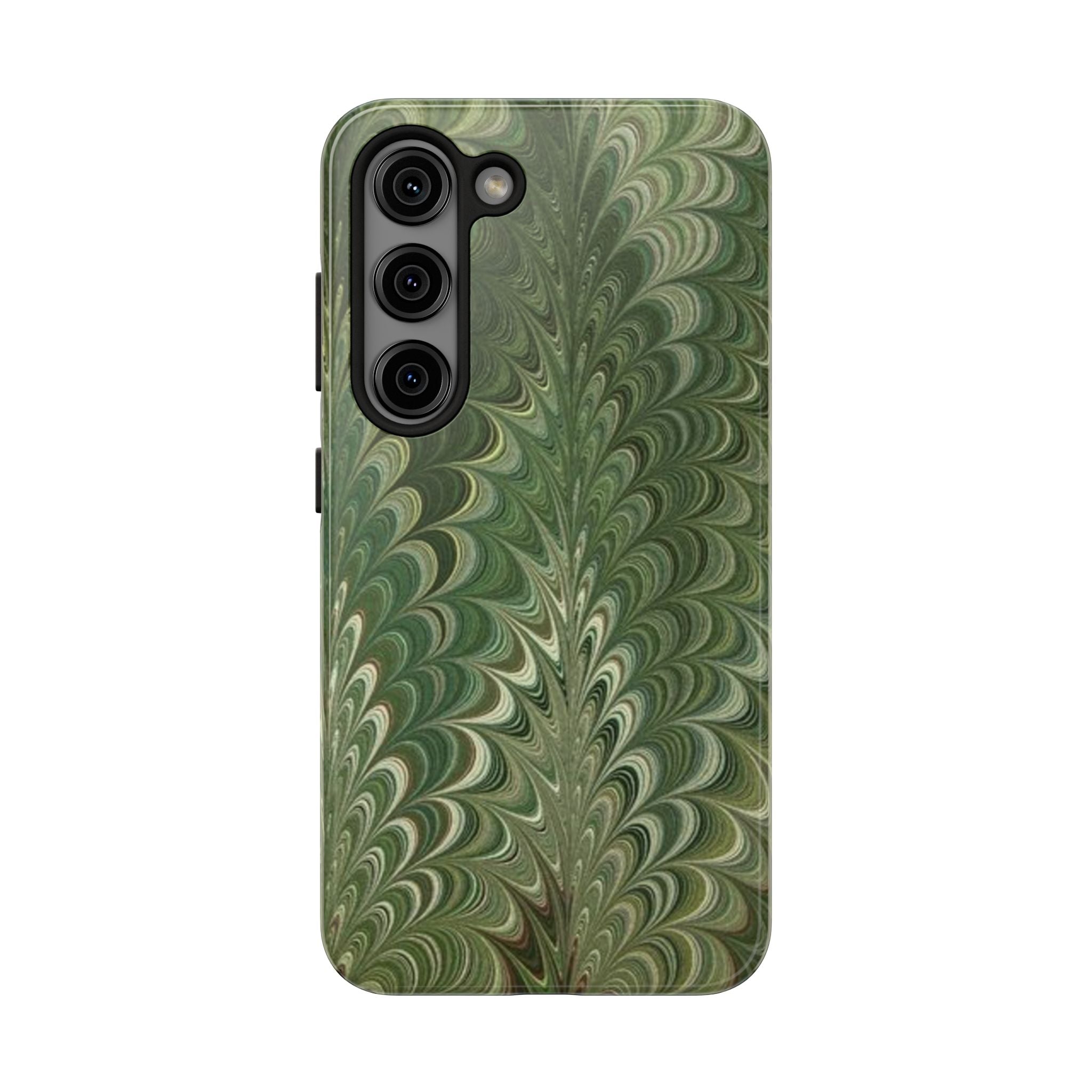 Deep Green Marble Italian Durable Phone Case