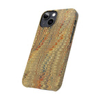 Phone Cases - Golden Fall Neutrals Italian Marbled Design, Gift for Art Lovers, Customizable and Stylish