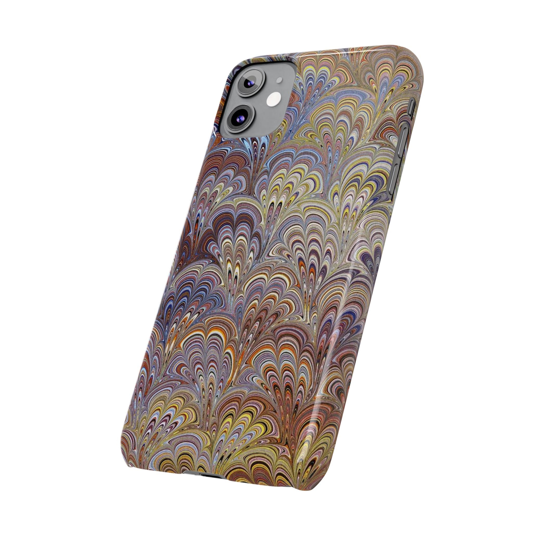 Italian Marbled Design, Multi-Colored Pallet, Slim Phone Cases, Case-Mate