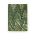 Italian Marble Hardcover Journal Matte, Green Hand-Painted Design, Artistic Notebook, Writing Diary, Lined Pages