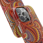 Italian Marbled Design, Red and Blue Pallet