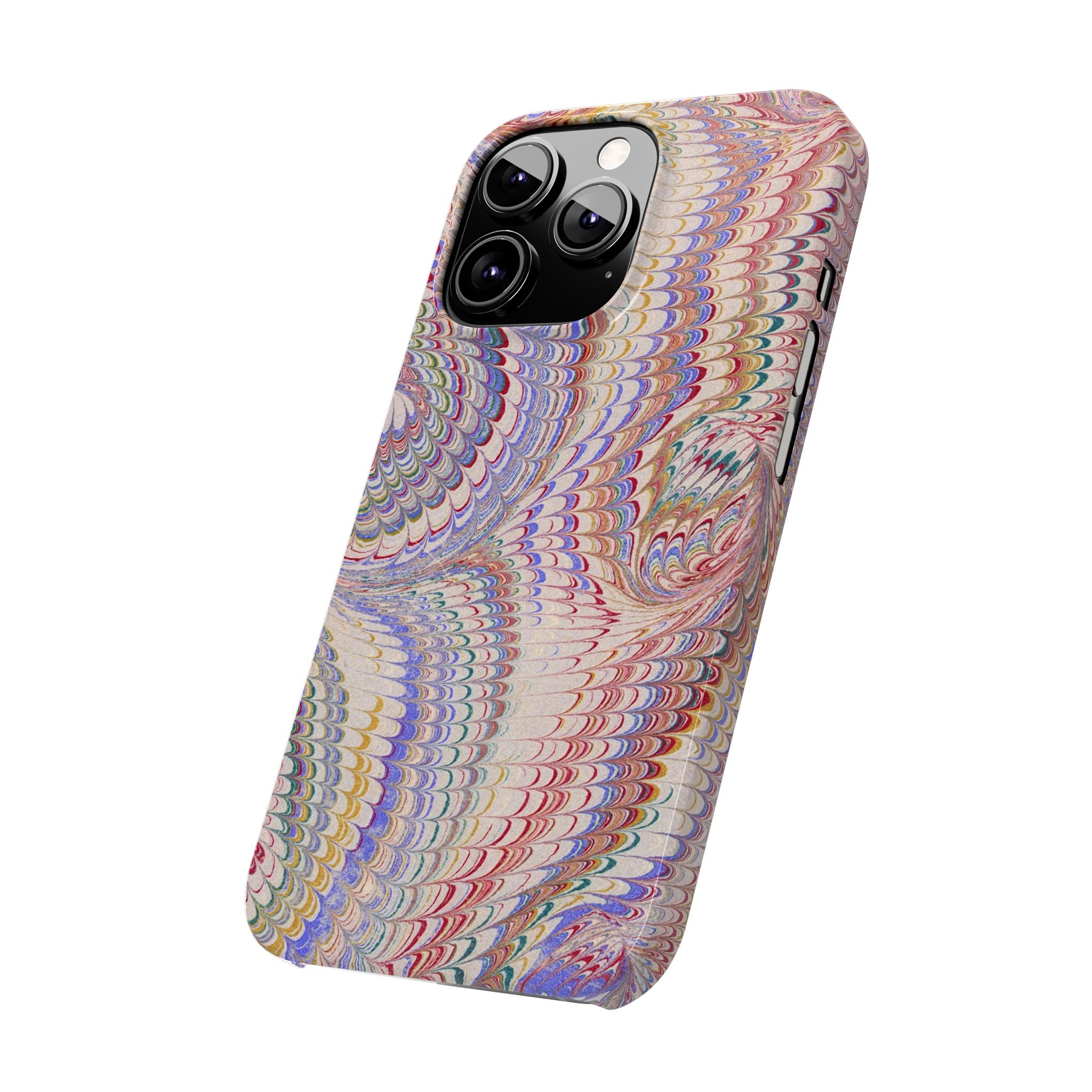 Pink Pastel Marbled Design, Italy Feather IPHONE17 + All Phone Cases