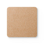 Beige Italian Marbled Cork Coaster Set, Modern Minimalist Drink Coasters (4-Pack)