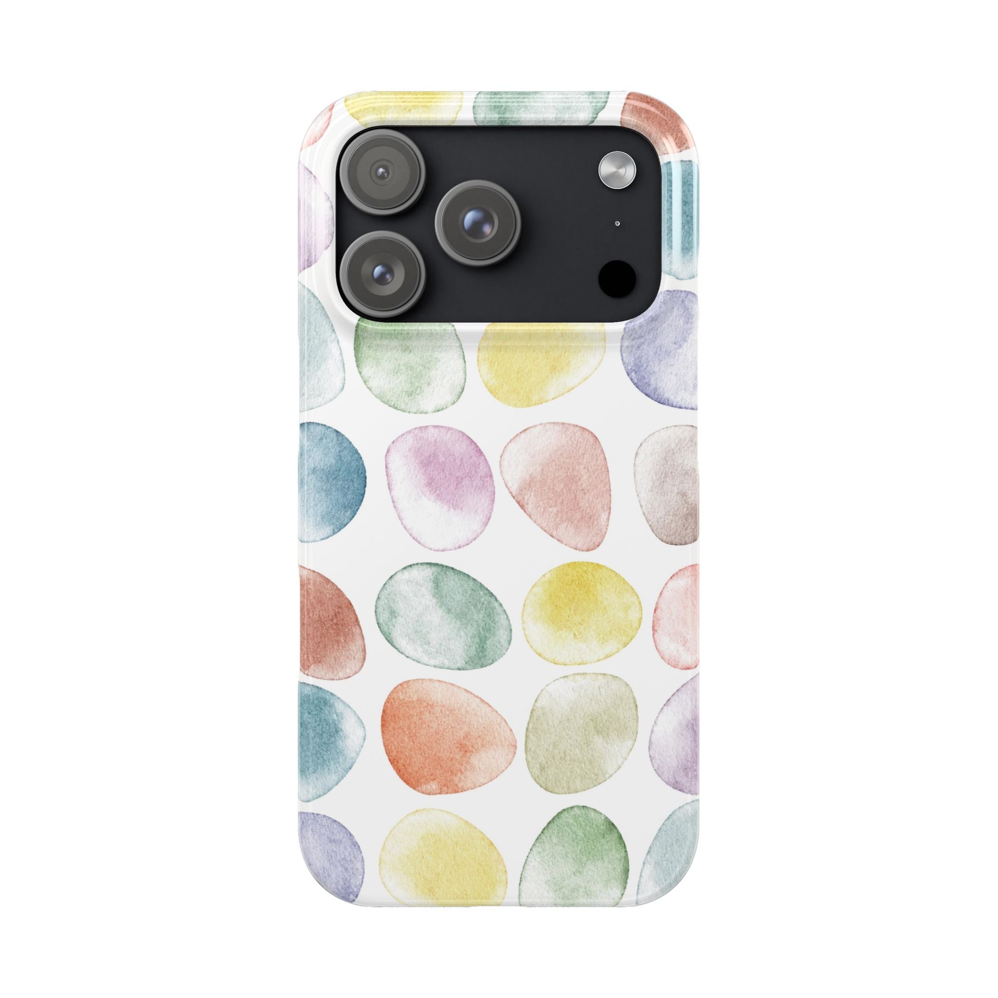 Colorful Watercolor Organic Circle iPhone 17 + many models Phone Cases