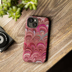 Shades of Pink Marbled Phone Case — Tough Protective Phone Cover