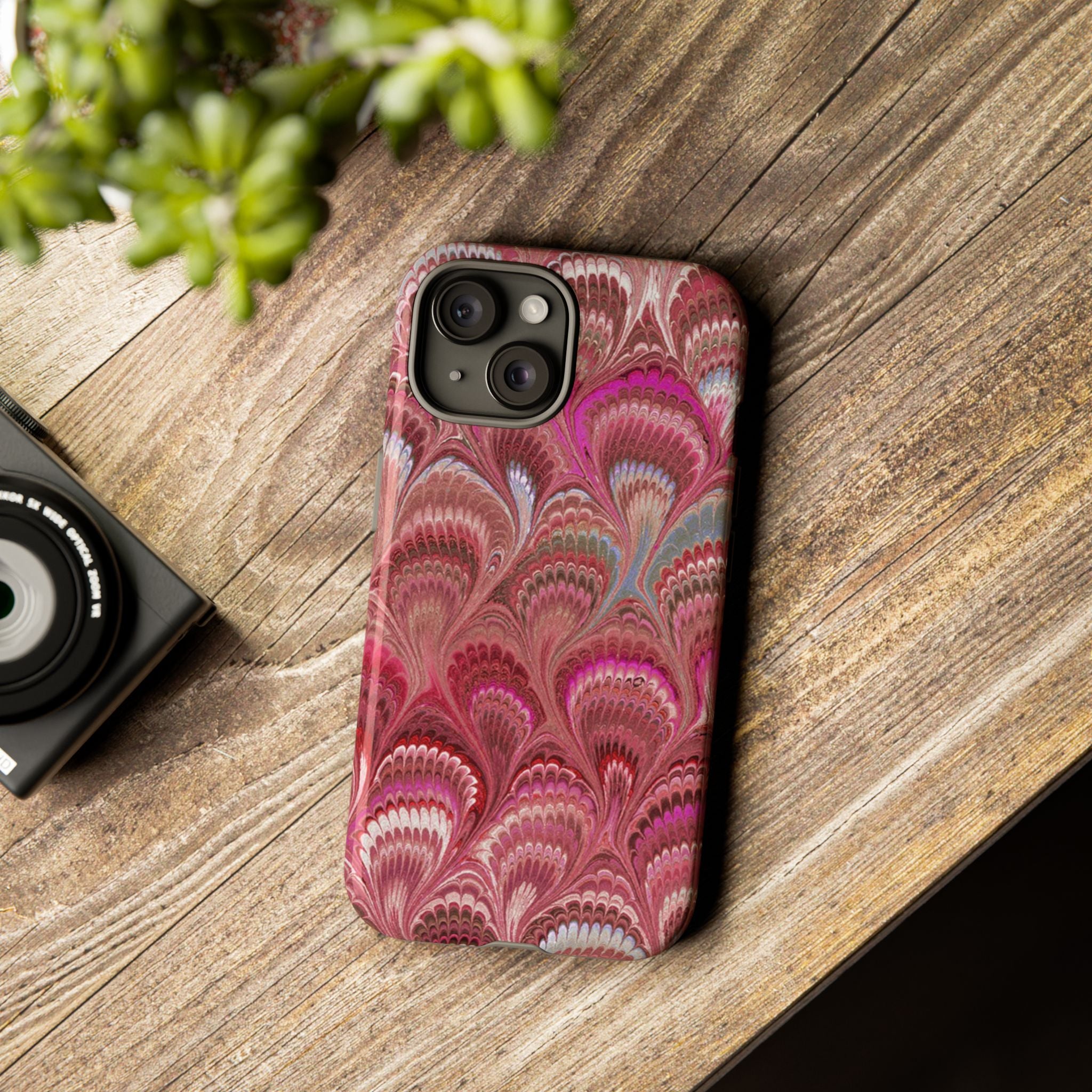 Shades of Pink Marbled Phone Case — Tough Protective Phone Cover