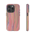 Pink Pastels Feather Marbled Vintage Design iPhone 16 + Samsung + Apple + Google - all models