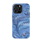 Blue Marbled Swirl Phone Case - Dual Layer Case