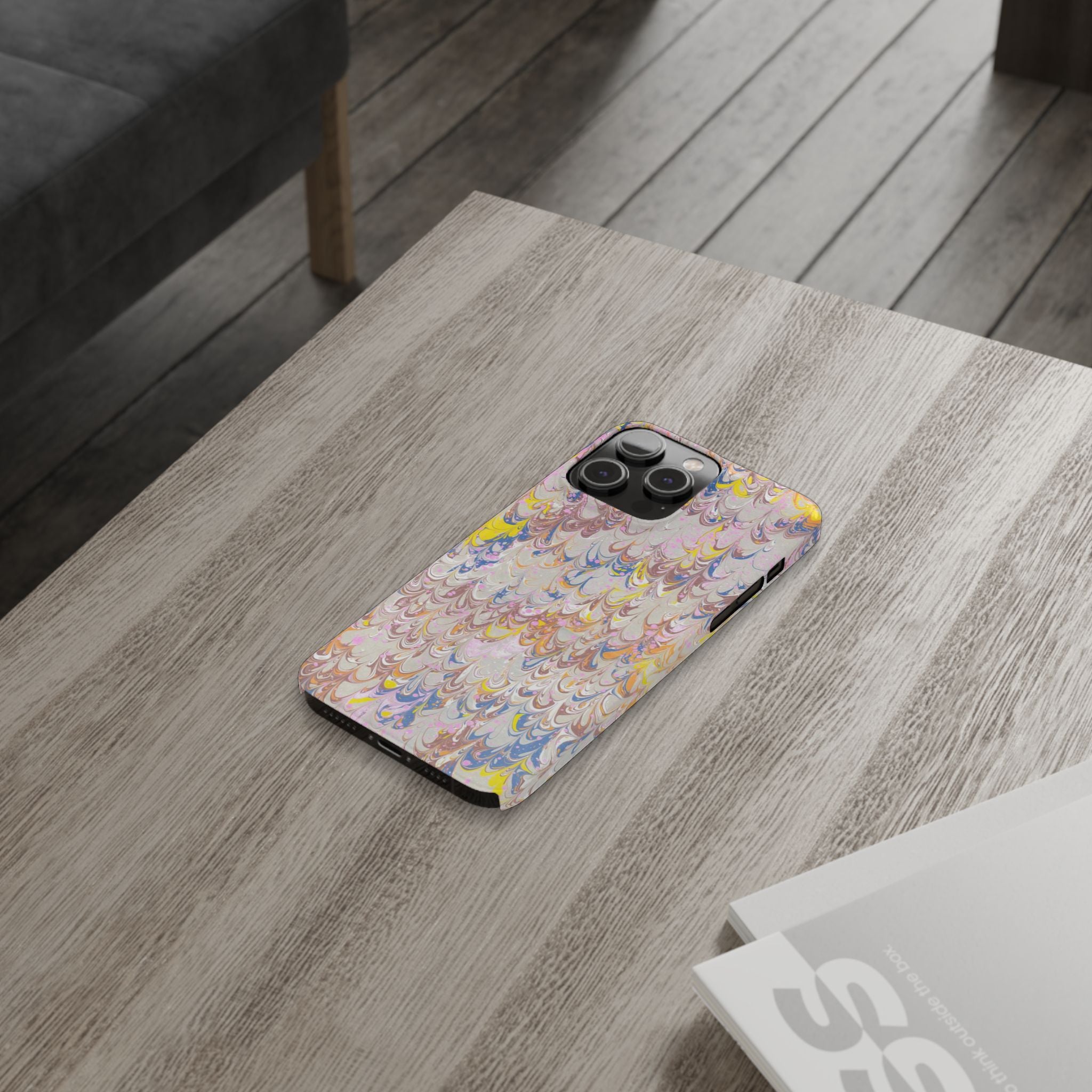 Multi-Color Italian Marbled Designed, Slim Phone Cases, Case-Mate