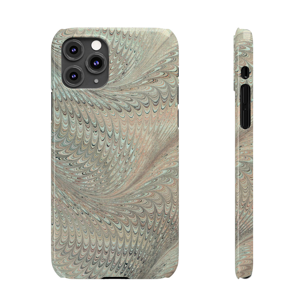 Mint + Green Italian Marbled Phone Case, Mag Safe