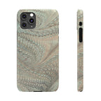 Mint + Green Italian Marbled Phone Case, Mag Safe
