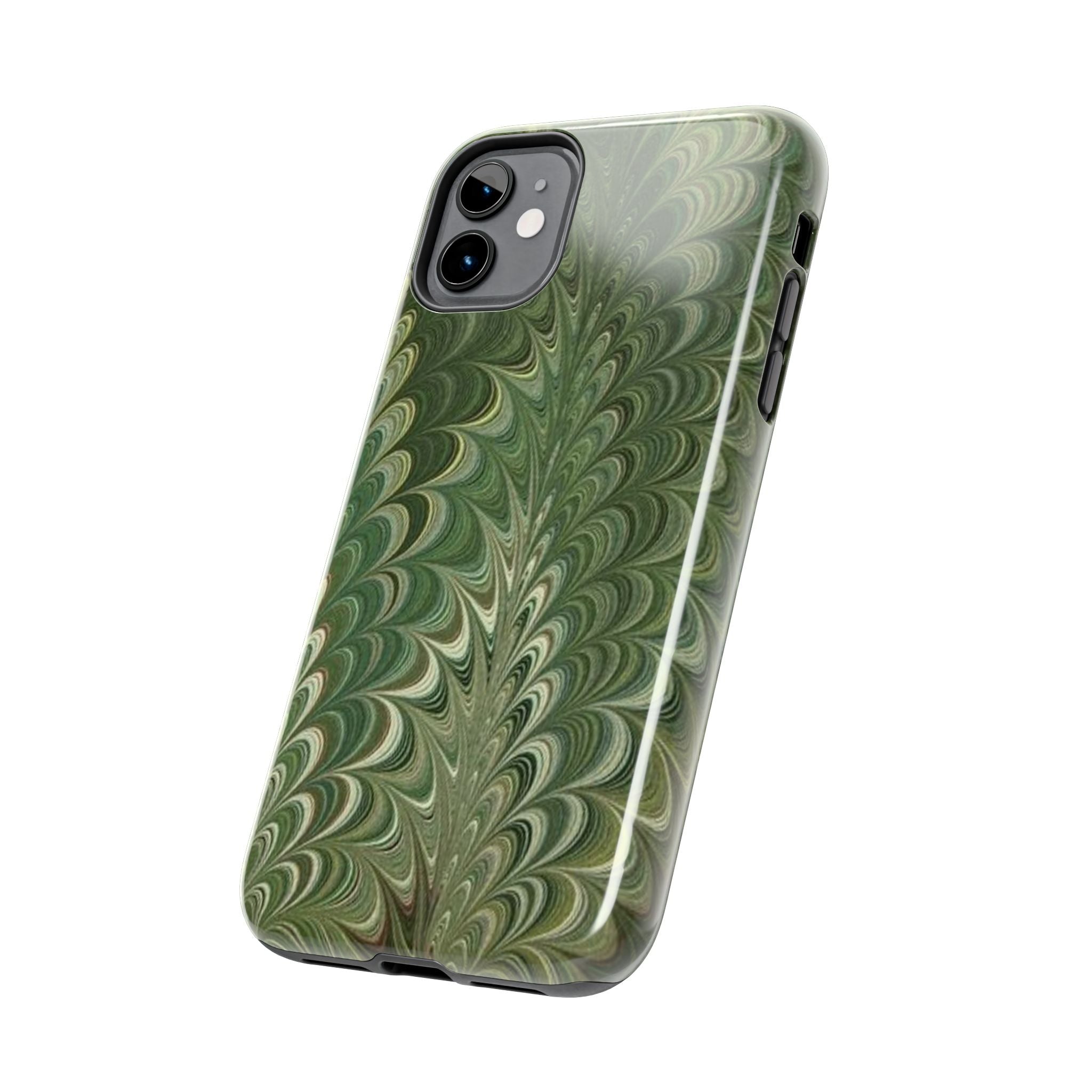 Deep Green Marble Italian Durable Phone Case