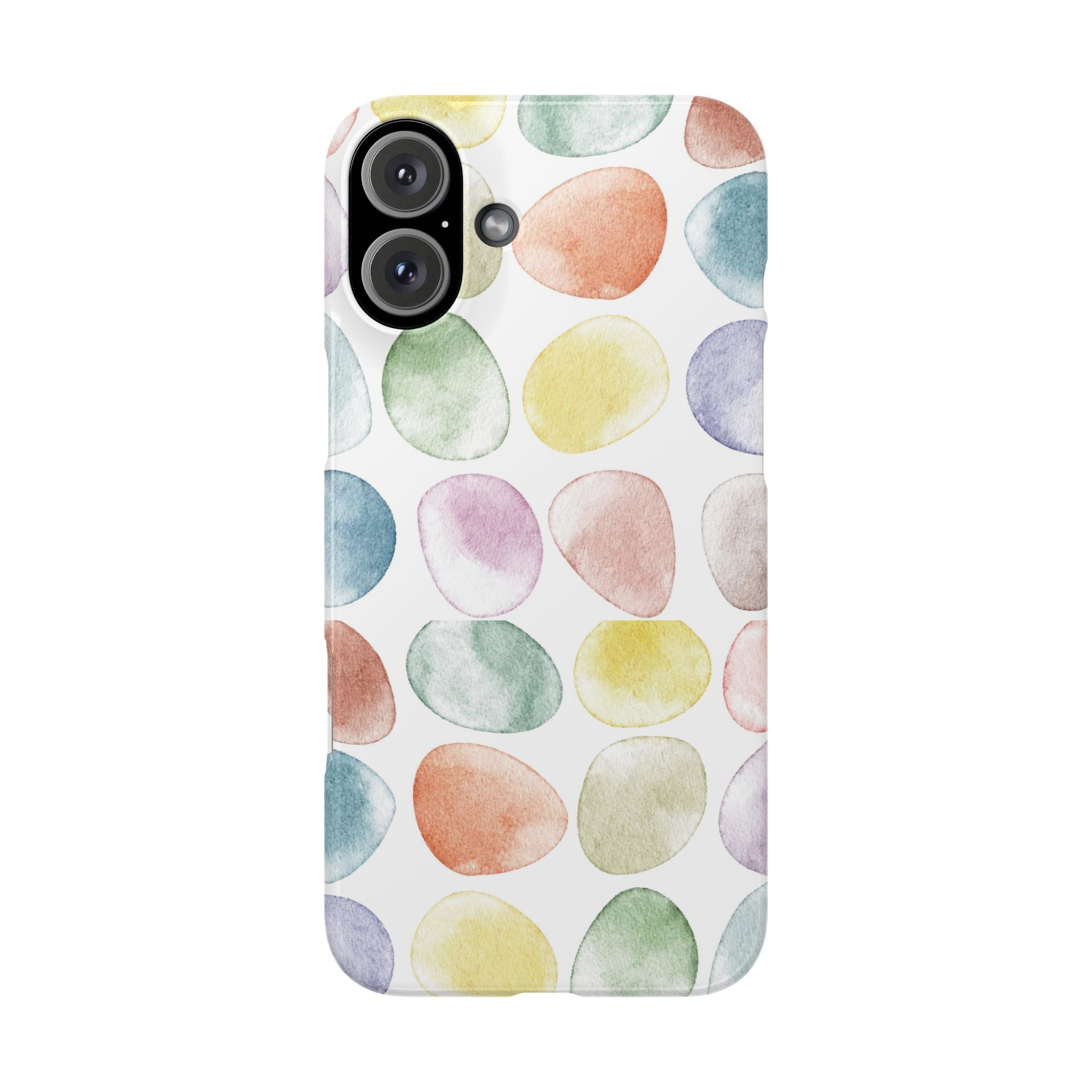 Colorful Watercolor Organic Circle iPhone 17 + many models Phone Cases