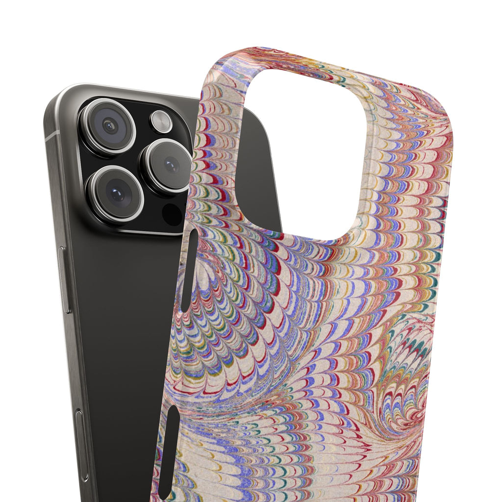 Pink Pastel Marbled Design, Italy Feather IPHONE17 + All Phone Cases