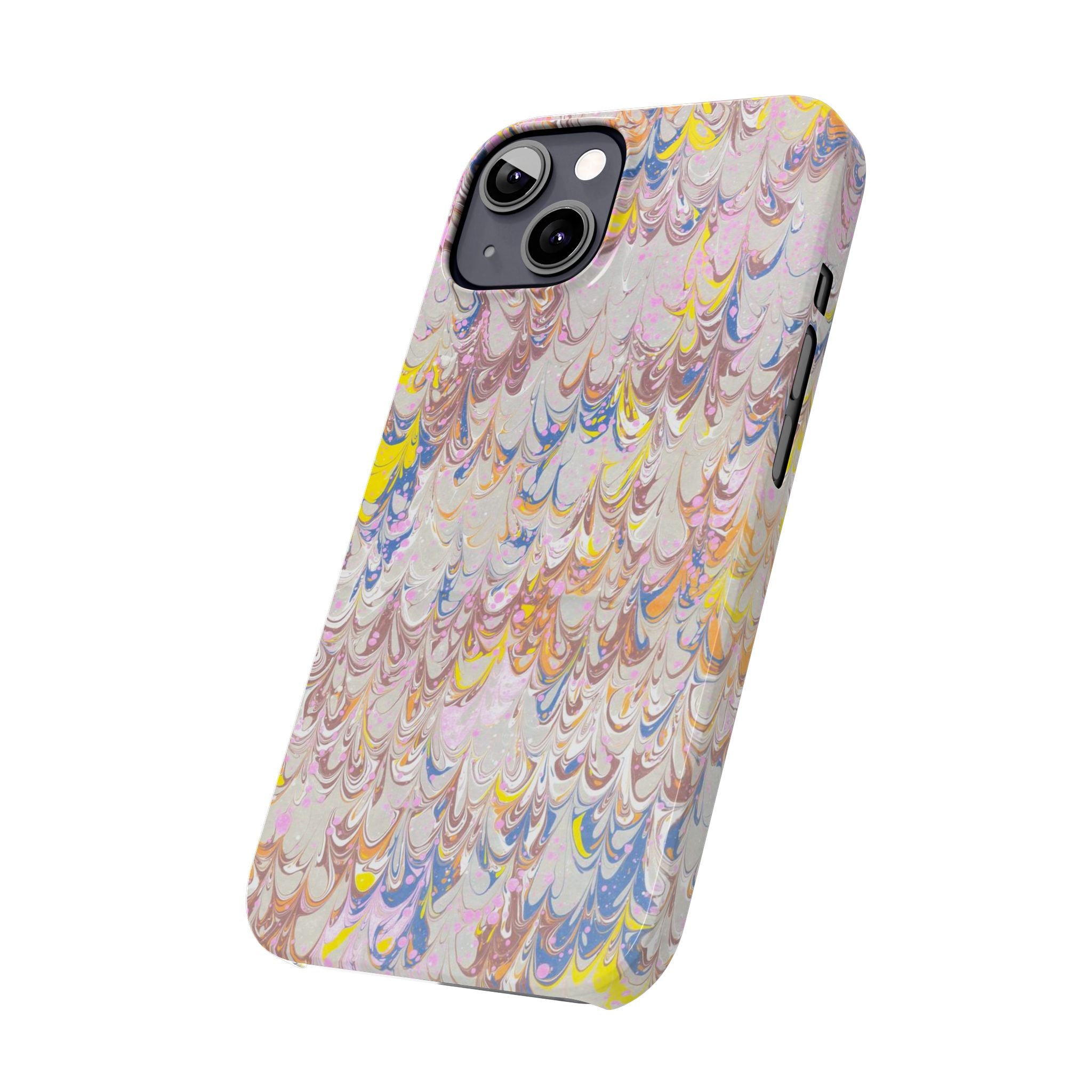 Multi-Color Italian Marbled Designed, Slim Phone Cases, Case-Mate