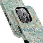Mint Green Marbled Swirl Phone Case - Dual Layer