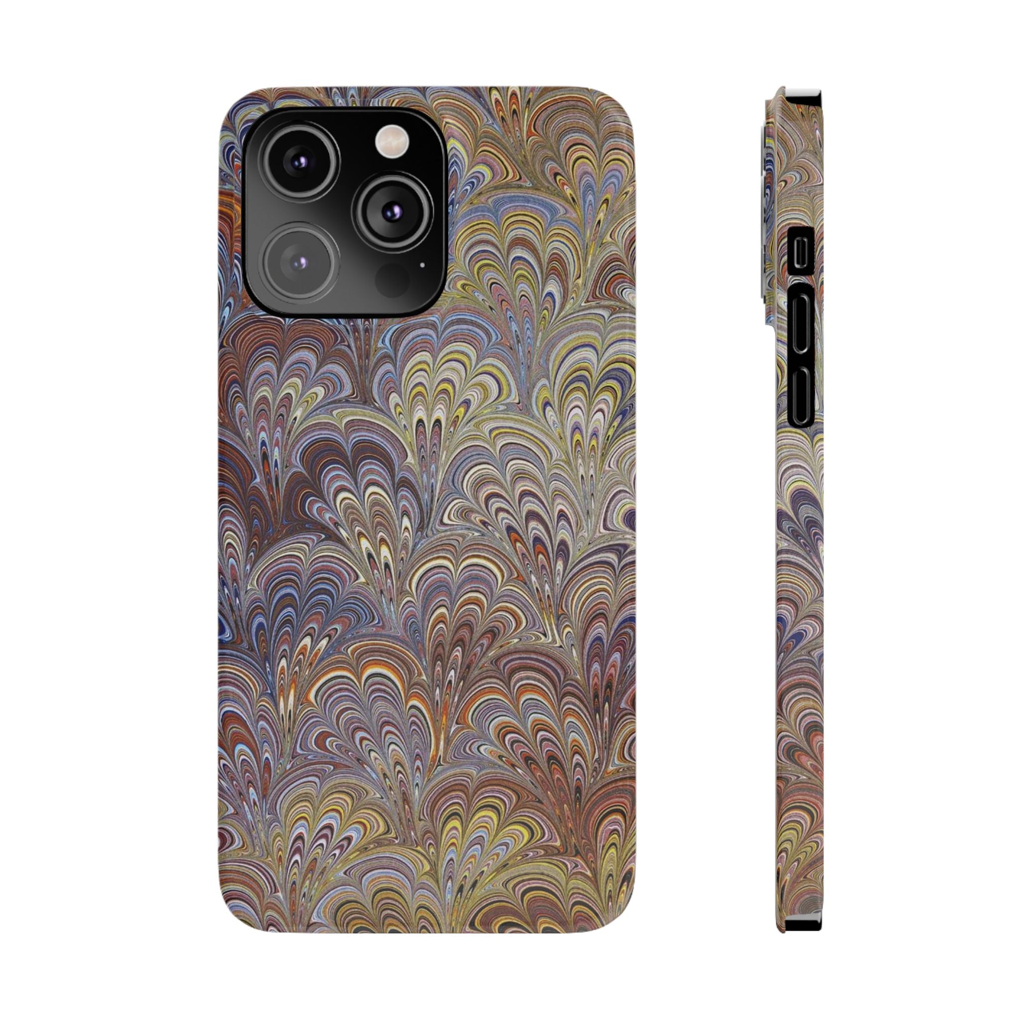 Italian Marbled Design, Multi-Colored Pallet, Slim Phone Cases, Case-Mate