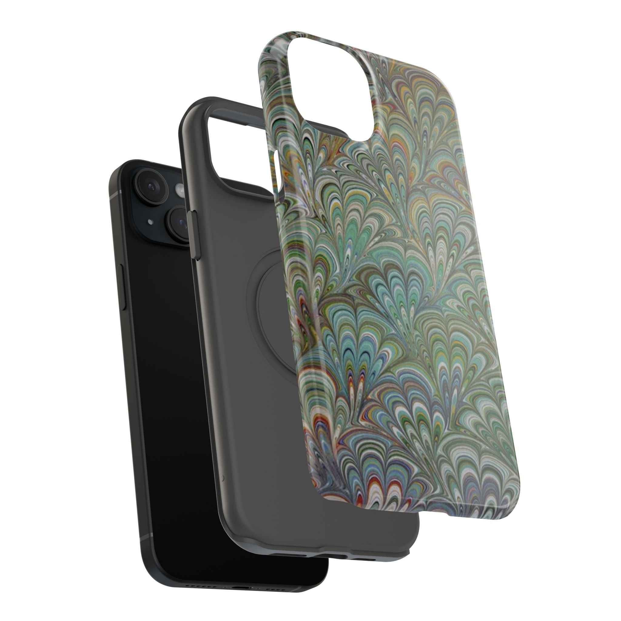 Italian Peacock Green Highly Durable Phone Case for Apple + Samsung