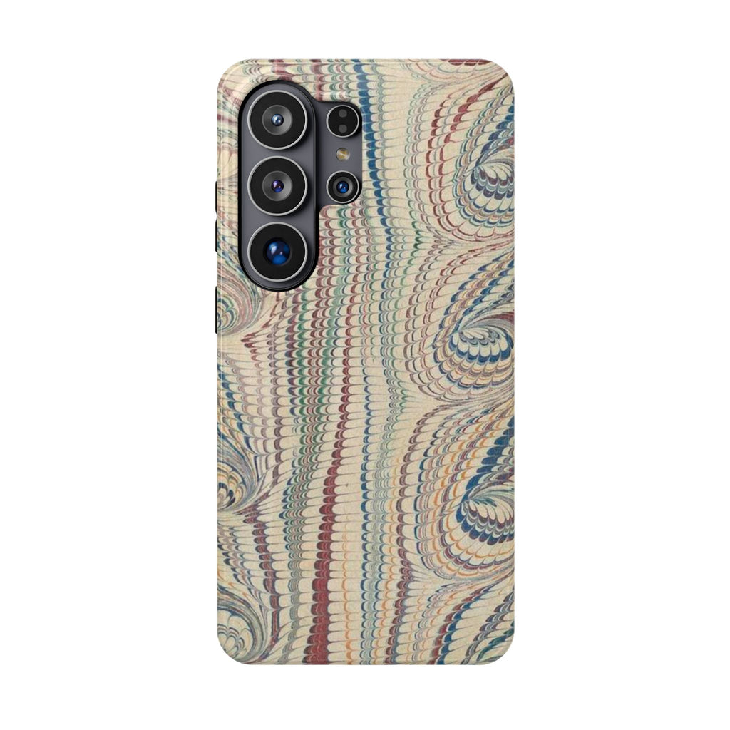Italian Beige & Blue Marble Phone Case - Dual Layer Case - Impact-Resistant Durable Case for Apple & Samsung