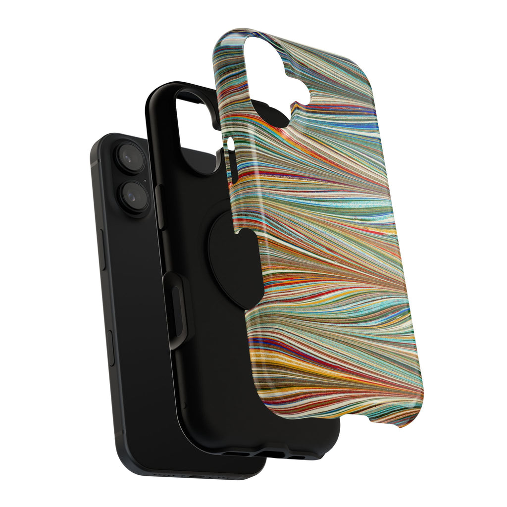 Traditional Hand-Marbled Florentine Multi-Colored Dual Layer Phone Case