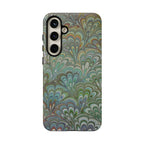 Green Peacock Marbled Phone Case — "Tough Cases" Ultra-Tough Protective Cover