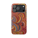 Italian Marbled Design, Red and Blue Pallet