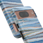 Blue Marbled Phone Cases iPhone 16 + Samsung + Apple + Google - all models, Vintage Marbled Design - Tough Cases