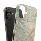 Mint + Green Italian Marbled Phone Case, Mag Safe