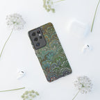 Green Peacock Marbled Phone Case — "Tough Cases" Ultra-Tough Protective Cover