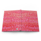 Vintage Italian Marbled Hardcover Journal - Pink
