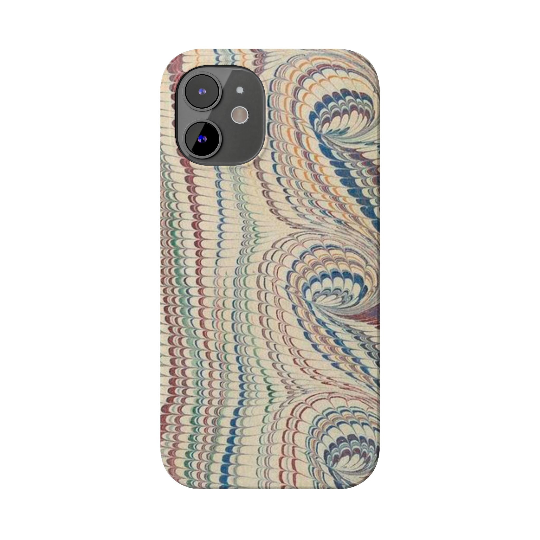 Beige and Neutrals Italian Vintage Marbled Paper Design on iPhone 17 + All Cases