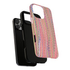 Pink Pastels Feather Marbled Vintage Design iPhone 16 + Samsung + Apple + Google - all models