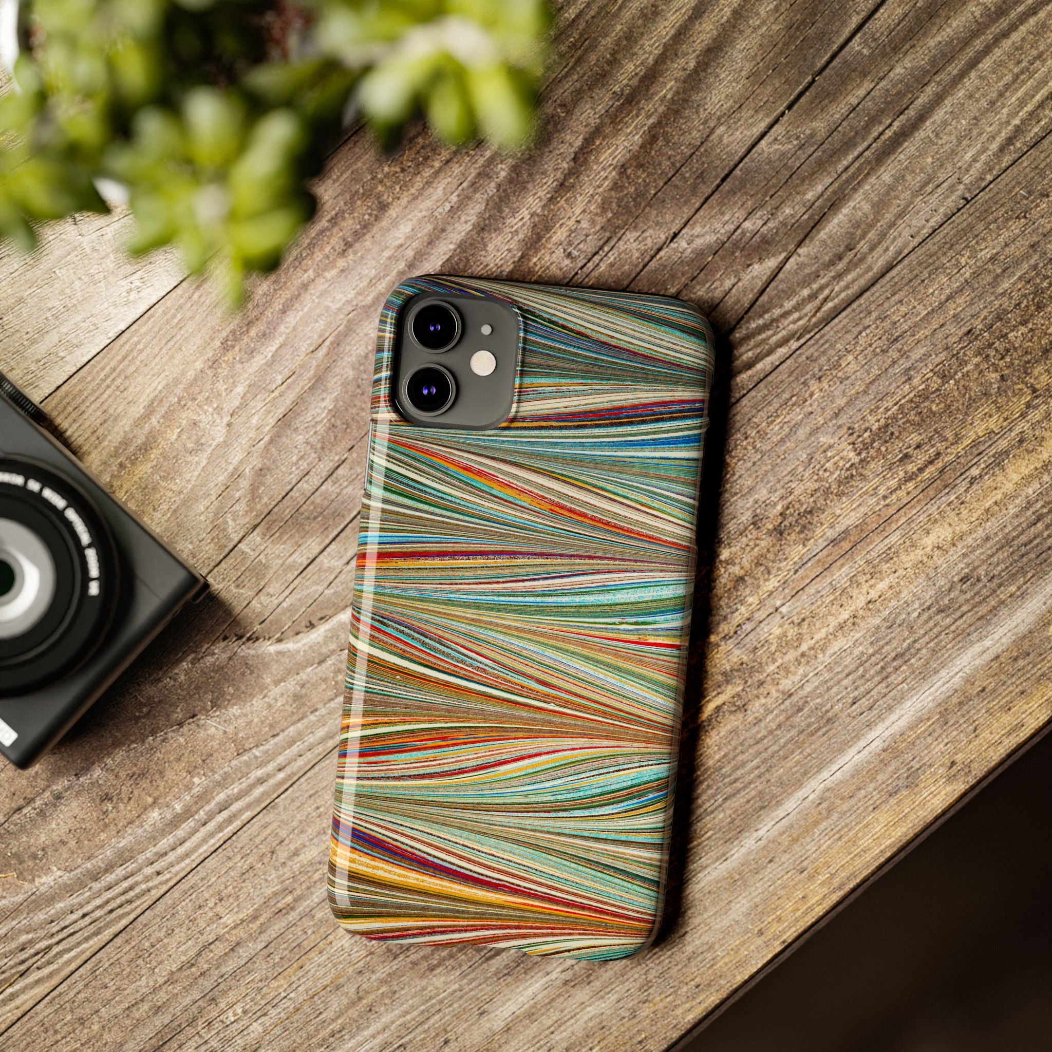 Traditional Hand-Marbled Florentine Multi-Colored Artwork for iPhone 17 and all sizes of iPhones