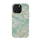 Mint Green Marbled Swirl Phone Case - Dual Layer