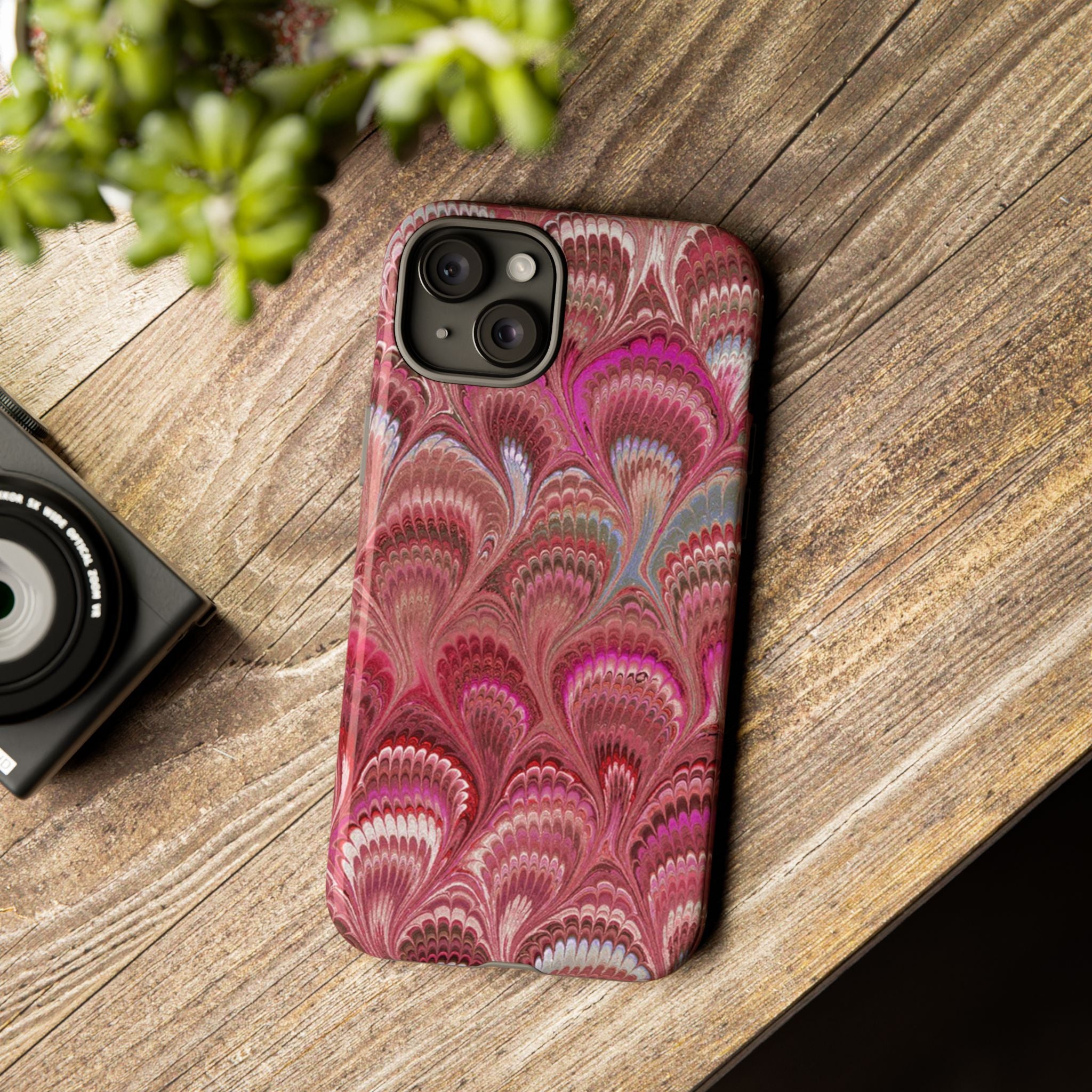 Shades of Pink Marbled Phone Case — Tough Protective Phone Cover