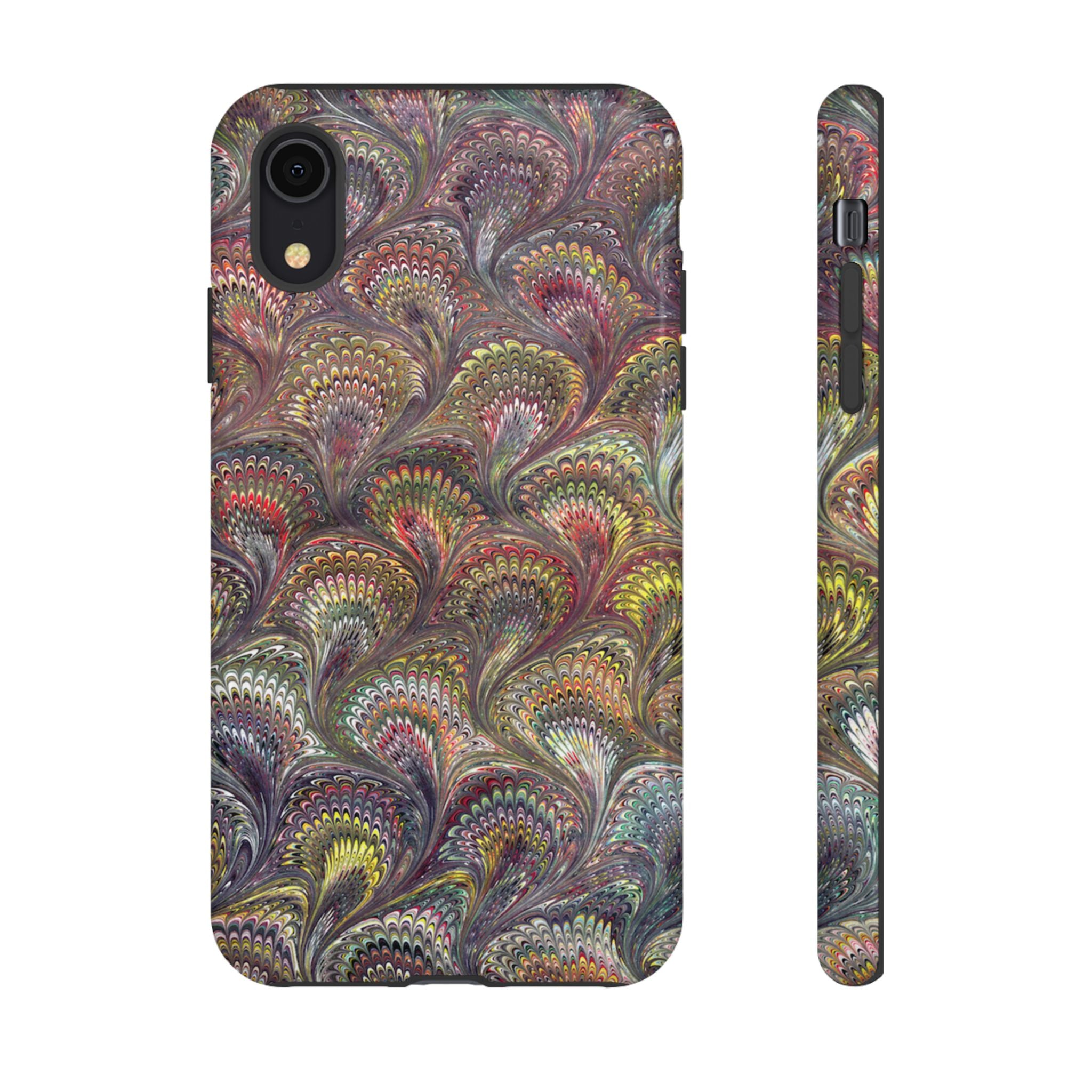 Vintage Marbled Tough Phone Case — Multi-Color iPhone & Android Protection