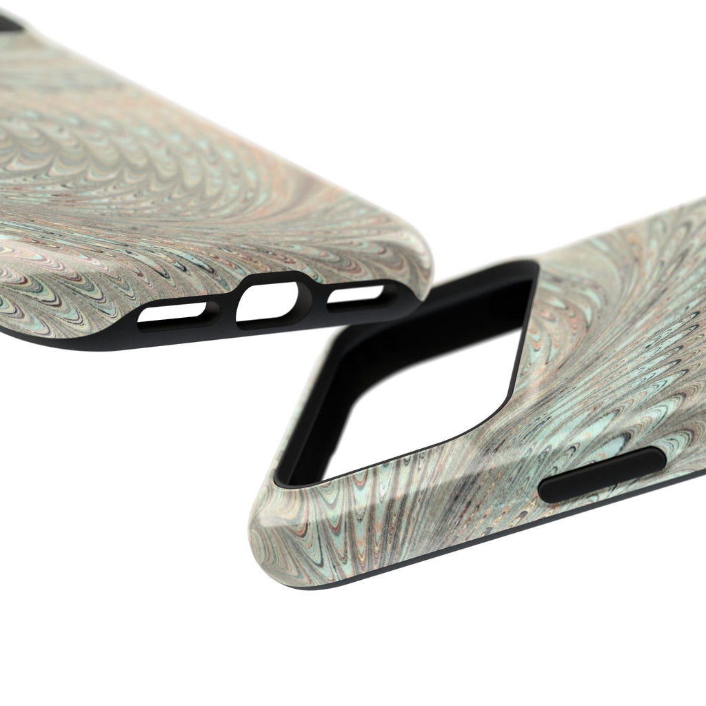Mag Safe Italian Marble - Green Mint Dual Layer Phone Case